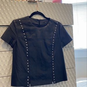Robertson + rodeo mixology leather shirt